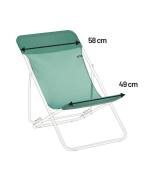 Toile de rechange pour Maxi Transat Lafuma largeur 58 cm en Batyline ISO résistante.