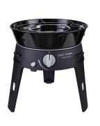 Barbecue à gaz CADAC SAFARI CHEF 30 LP DELUXE portable avec revêtement GreenGrill et pieds repliables