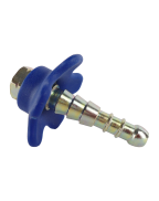 Tétine de gaz CADAC avec volant filetage 1/4 pouce main gauche pour raccord tuyau barbecue