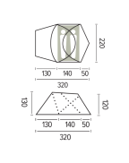 Tente de randonnée vélo CYCLO JAMET 2 places avec abside pour vélos