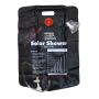 Douche solaire 20 L à suspendre pour camping et randonnée, pliable et portable en PVC noir