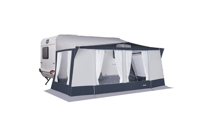 Auvent de caravane PRIMA 2,4 m TRIGANO monté en camping
