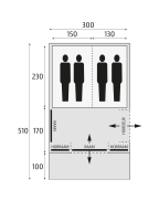 Tente de camping 4 places Bardani Spitfire 300 RSTC avec auvent et espace de vie﻿