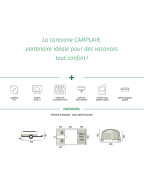 Caravane pliante CAMPLAIR S / 4 personnes - TRIGANO