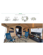 Caravane Pliante GALLÉON / 4 places- TRIGANO