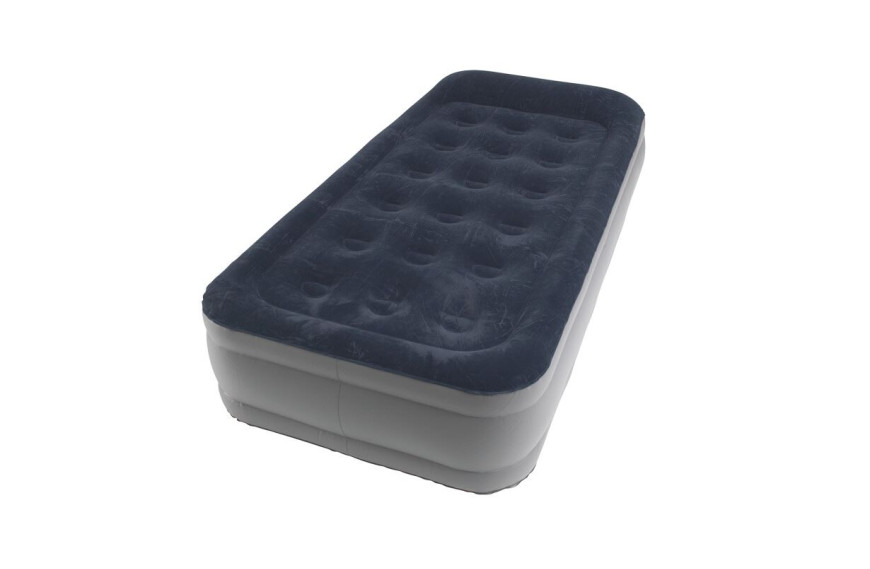 matelas gonflable Flock Superior Simple OUTWELL 1 personne avec pompe intégrée pour camping et lit d’appoint