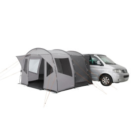 auvent de van REINE Easy Camp tunnel gris avec double toit WeatherGuard 3000 pour camping et road trips