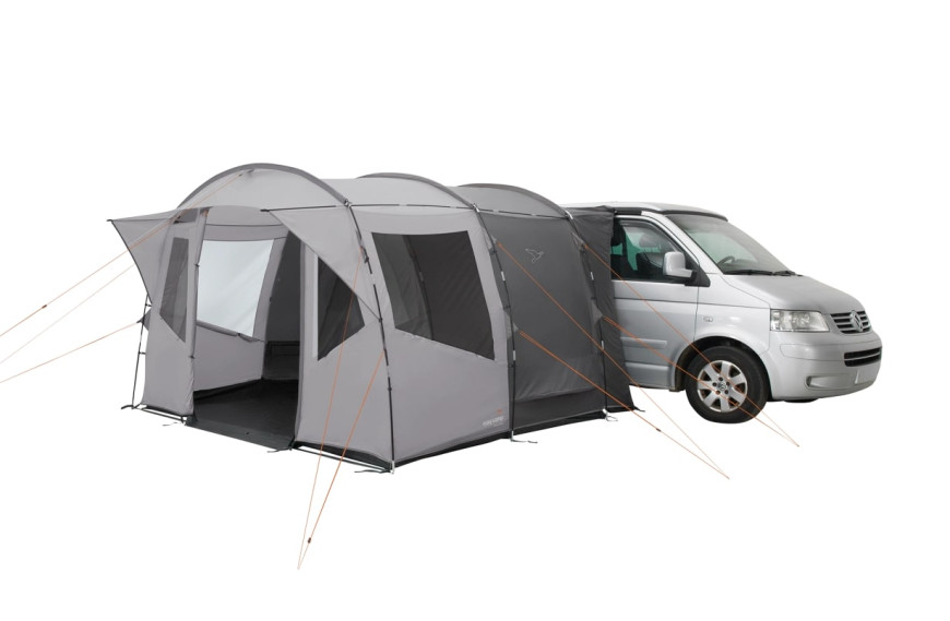 auvent de van REINE Easy Camp tunnel gris avec double toit WeatherGuard 3000 pour camping et road trips