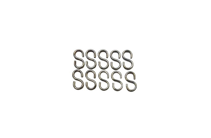 Lot de 10 crochets S 24 x 20 mm CAO pour tentes et auvents