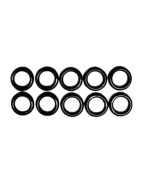 Lot de 10 anneaux ronds noir Ø12mm - CABANON