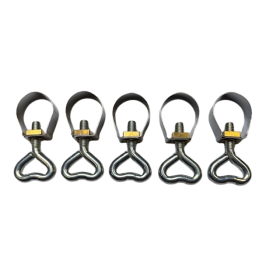 Lot de 5 Colliers de serrage avec piton Ø21-23 mm