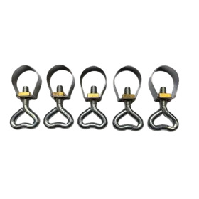 Lot de 5 Colliers de serrage avec piton Ø21-23 mm