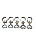 Lot de 5 Colliers de serrage avec piton Ø21-23 mm