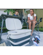 Poubelle recyclage rétractable OUTWELL 2 compartiments anti-odeur pour camping