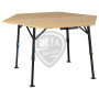 Table de camping pliante bambou 6 places - DEFA