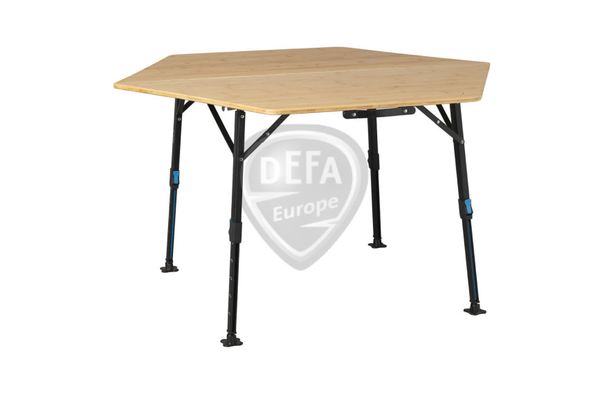 Table de camping pliante bambou 6 places - DEFA