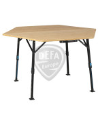 Table de camping pliante bambou 6 places - DEFA