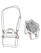 Sac à bandoulière Allrounder Cross 4L Reisenthel en polyester recyclé avec bandoulière réglable et poches zippées