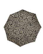 Parapluie de poche Duomatic Reisenthel noir en PET recyclé avec ouverture automatique