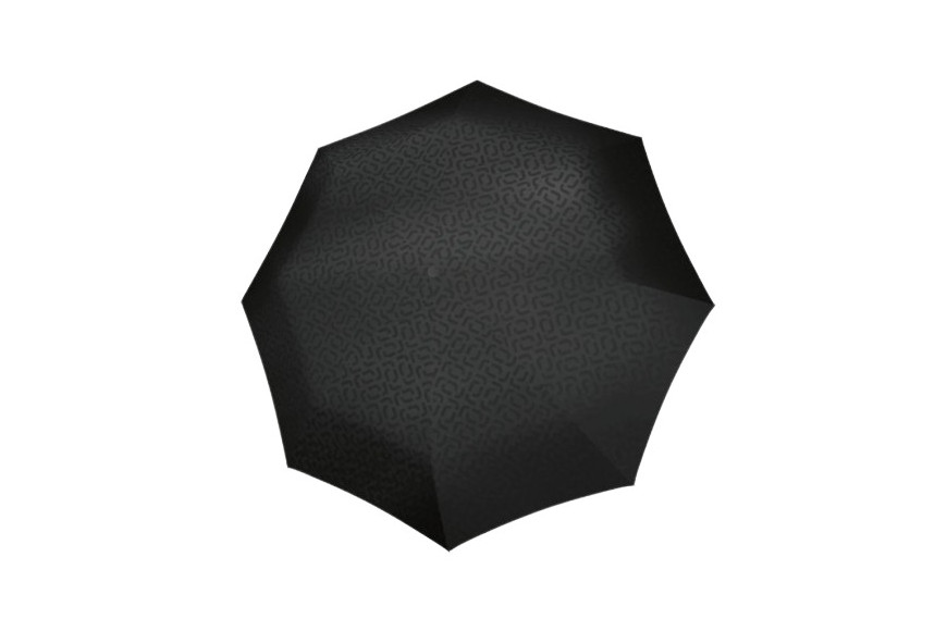 Parapluie de poche Duomatic Reisenthel noir en PET recyclé avec ouverture automatique