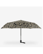 Parapluie de poche Duomatic Reisenthel noir en PET recyclé avec ouverture automatique