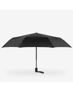 Parapluie de poche Duomatic Reisenthel noir en PET recyclé avec ouverture automatique