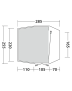 auvent indépendant pour van DESERT Outwell imperméable et modulable pour camping et vanlife
