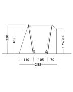 auvent indépendant pour van DESERT Outwell imperméable et modulable pour camping et vanlife