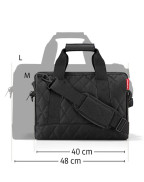 Sac de voyage Allrounder 18L Reisenthel en polyester recyclé avec compartiments multiples
