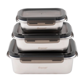 Set de 3 lunch box en inox - OUTWELL