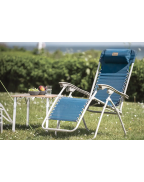 fauteuil relax bleu océan RAMSGATE OUTWELL confortable et robuste pour camping et extérieur