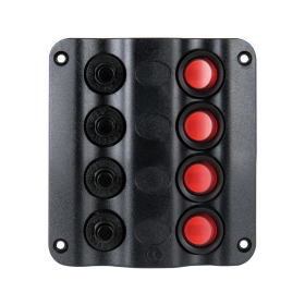 Tableau électrique Wave Osculati 4 interrupteurs avec fusibles réarmables IP54 pour bateau et camping-car