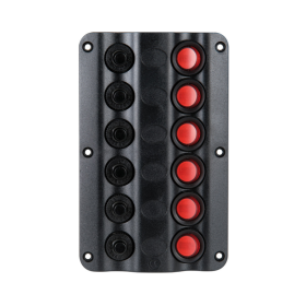 Tableau électrique Wave Osculati 6 interrupteurs avec fusibles réarmables IP54 pour bateau et camping-car