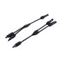 Paire de splitters connecteurs solaires MC4 type Y étanches pour panneaux photovoltaïques