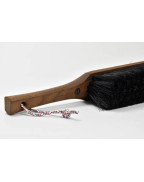 balayette en crin noir Andrée Jardin 34 cm avec bois de frêne thermo-chauffé