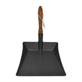 pelle à poussière frêne Andrée Jardin en bois thermochauffé et tôle acier thermolaqué