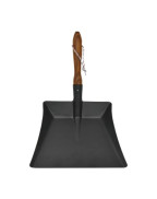 pelle à poussière frêne Andrée Jardin en bois thermochauffé et tôle acier thermolaqué