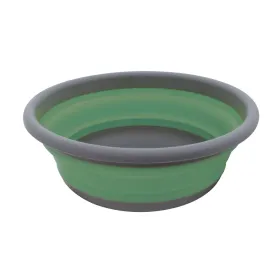 Bassine ronde rétractable Ø37,5 cm EUROTRAIL en silicone et plastique pliable pour camping et maison