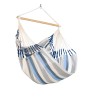 Chaise Hamac DOMINGO LA SIESTA en tissu Outdoor résistant avec barre en bambou FSC, idéale pour petits espaces