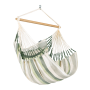 Chaise Hamac DOMINGO LA SIESTA en tissu Outdoor résistant avec barre en bambou FSC, idéale pour petits espaces
