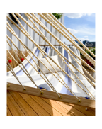 Hamac à barre double ALISIO LA SIESTA en tissu Outdoor HamacTex avec barres en bambou