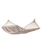 Hamac à barre double ALISIO LA SIESTA en tissu Outdoor HamacTex avec barres en bambou