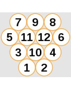 Mölkky de Luxe avec 12 quilles en bois et bâton lanceur pour jeu extérieur familial