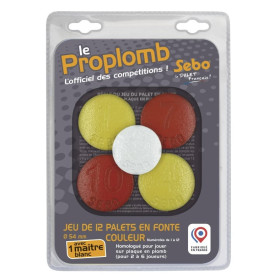 jeu de palets vendéens en fonte couleur compétition avec maître