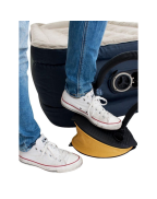 Gonfleur à pied 3L Eurotrail avec 3 embouts et double valve pour équipements de camping