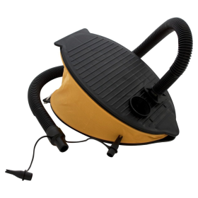 Gonfleur à pied 3L Eurotrail avec 3 embouts et double valve pour équipements de camping