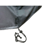 Housse de table ronde 260 x 90 cm EUROTRAIL en polyester avec protection anti-UV pour mobilier de jardin