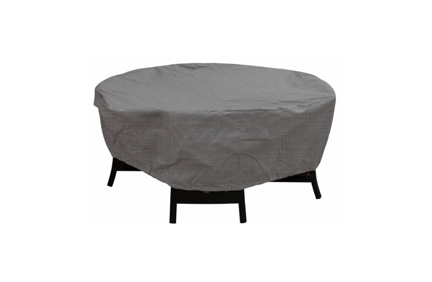 Housse de table ronde 260 x 90 cm EUROTRAIL en polyester avec protection anti-UV pour mobilier de jardin