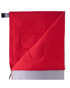 Sac de couchage OLERON WILSA OUTDOOR gris et rouge léger pour camping et été