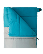 Sac de couchage grande taille CARNAC XL WILSA OUTDOOR gris et bleu pour camping